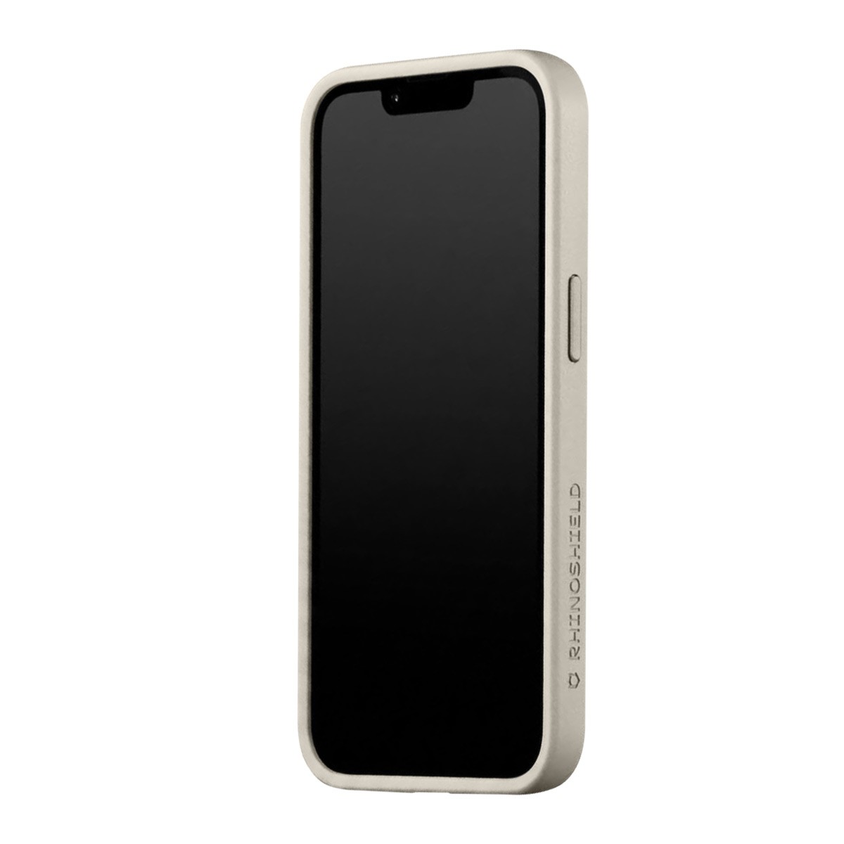 Coque beige iPhone 15 Plus Rhinoshield SolidX pour voyage