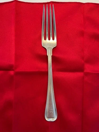 Antique Old French By Gorham Sterling Silver Dinner Fork Set 7  7.5” S Monogram