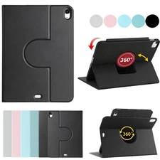 Smart Rotating Stand Case Cover For iPad 5th 6th 7th 8th 9th 10th 11th A16 Gen