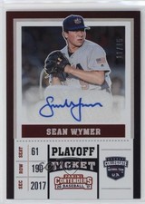 2017 Elite Extra Edition USA Baseball Playoff Ticket 11/15 Sean Wymer Auto a8r