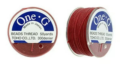 50 yard Toho Red One G fray Free Beading thread