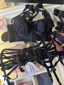 Bordelle Lingerie Set Bra Belt Garter  