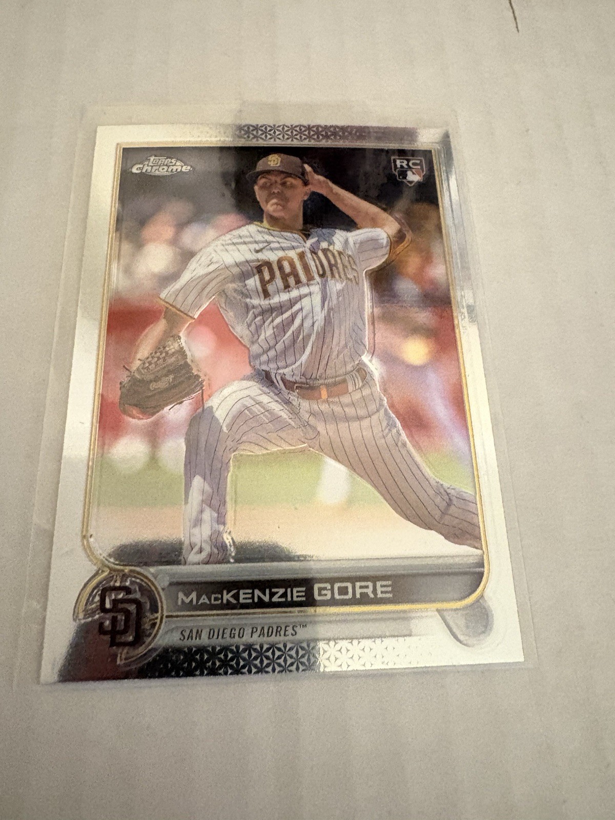 2022 Topps Chrome Update Mackenzie Gore rookie card #USC182 San Diego Padres