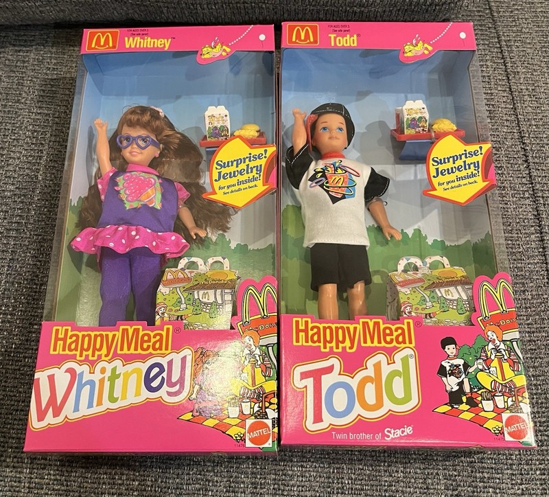 Lot Mattel Happy Meal Whitney And Todd - Free Shipping - New in Box