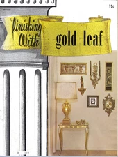 Finishing With Gold Leaf, H-100, PB, 1968, Craft Course Publishers Booklet VTG