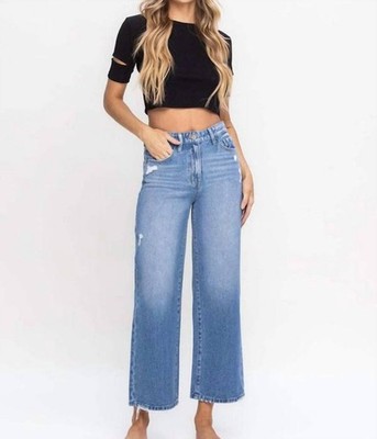 Vervet By Flying Monkey Bex High Rise Wide Jeans Size 31