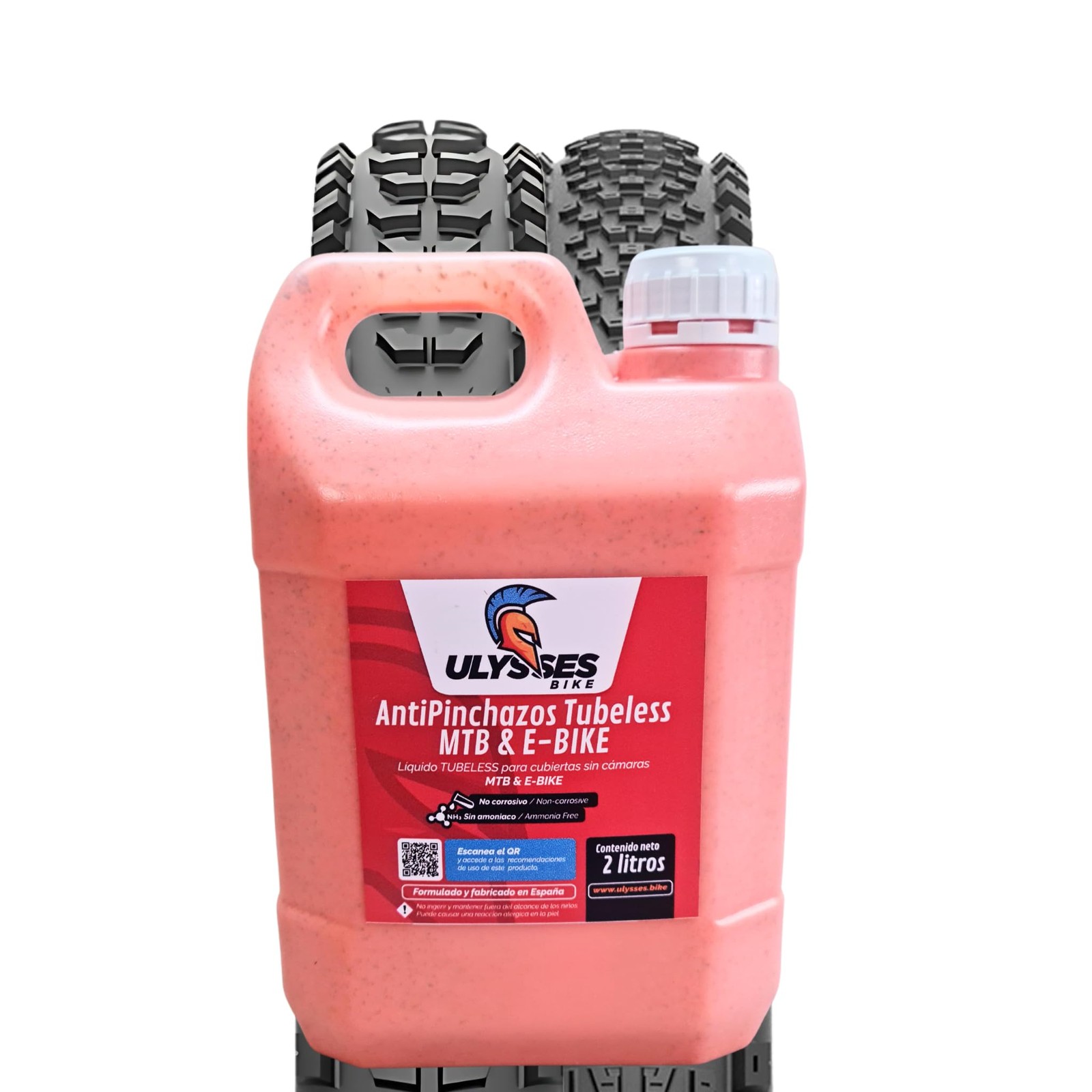 Anti-crevaison vélo sans ammoniaque Ulysses liquide de protection VTT Tubeless 500ml