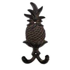 Comfy Hour Antique and Vintage Collection Cast Iron Pineapple Double Key Coa