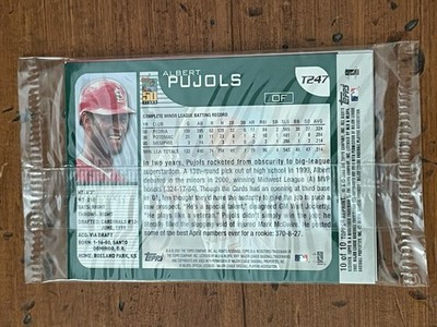 2002 Topps Archives Albert Pujols Rookie Reprint  #T247 2001 Traded Sealed Pack