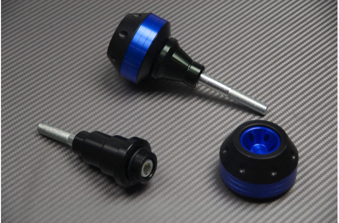 Tampons de protection bleu anti-choc pour cadre Kawasaki ZX-10R