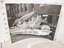 Tom Corbett Space Cadet 1950s ABC TV show rocket ship parade float promo photo