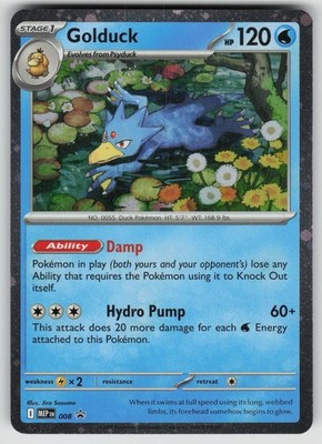 GOLDUCK 008 HOLO PROMO ME: MEGA EVOLUTION PROMO POKEMON HOLO NEAR MINT