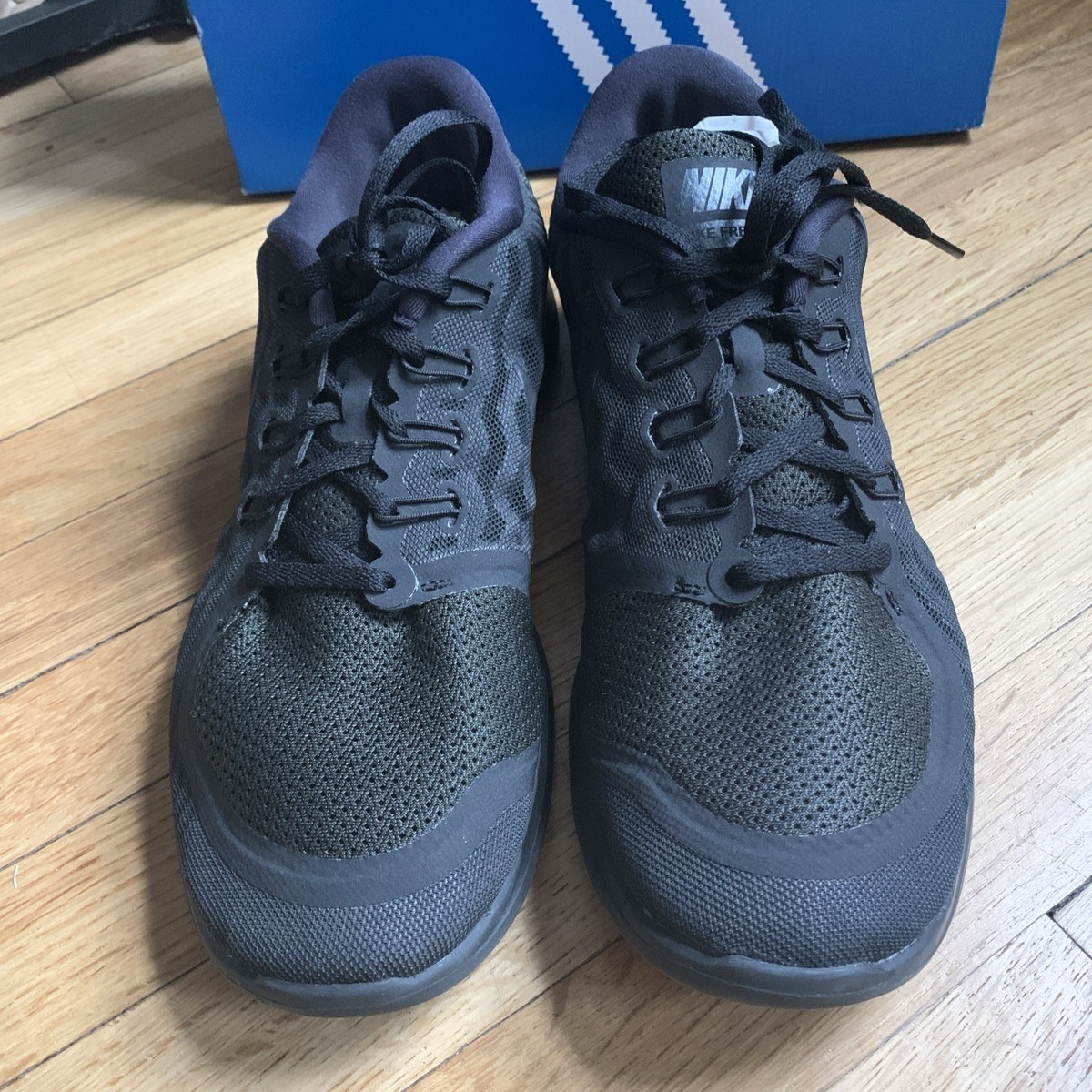 Nike Free 5.0 Mens Size 11.5 Triple Black Running Shoes Sneakers