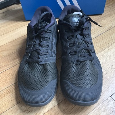 Nike Free Mens Size Triple Black Running Shoes Sneakers 724382-001 