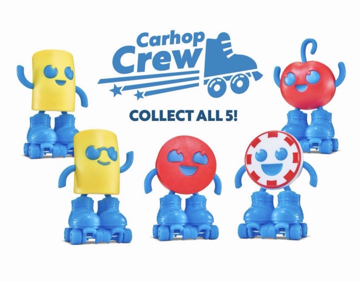 Full Set Of 5 Unopened Sonic Drive In Carhop Crew 2026 Wacky Pack