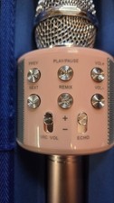 ART SOUND Bluetooth Karaoke Microphone with Carrying Case Pink