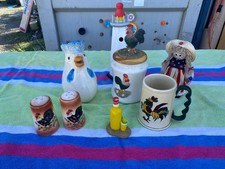 VTG Rooster Kitchen Lot Metlox Poppytrail Mug SEi Canister S P Berkeley Doll