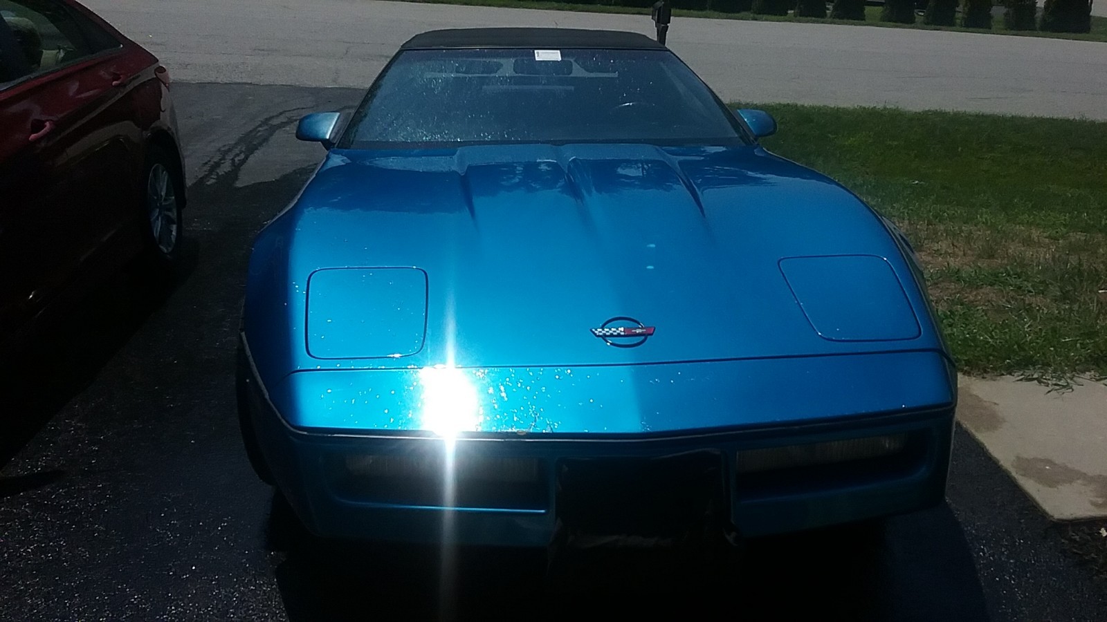 1990 Blue Chevrolet Corvette   | C4 Corvette Photo 2
