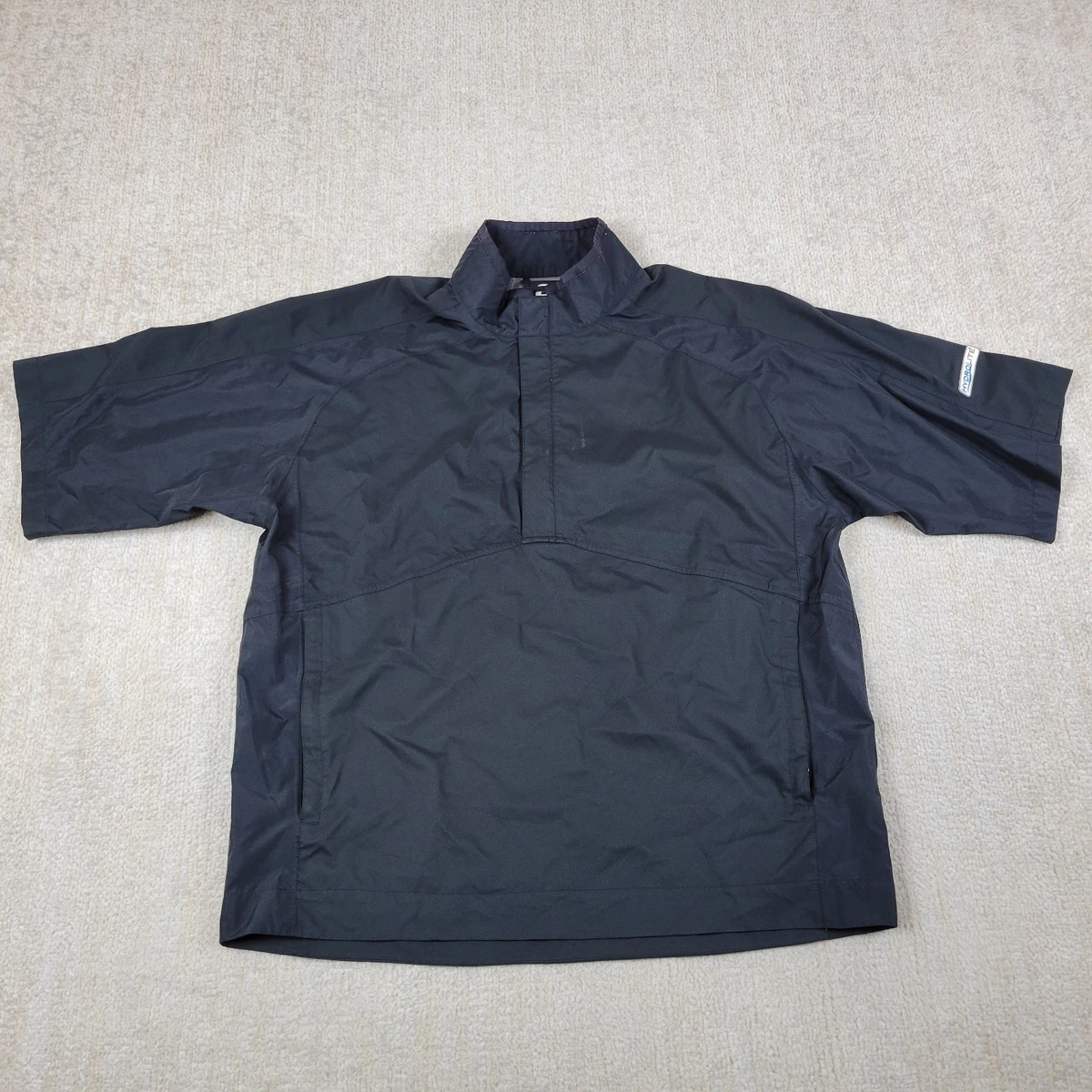 Veste FootJoy FJ 1/4 Zippée – Homme – Noire – Manches Courtes – DryJoys – Taille XL