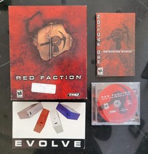 Red Faction PC Big Box Original THQ Volition 2001 Complete w Manual Disc