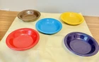 Lot of 5 VTG Homer Laughlin Fiestaware Multi Color Fruit Bowls Art Deco EUC