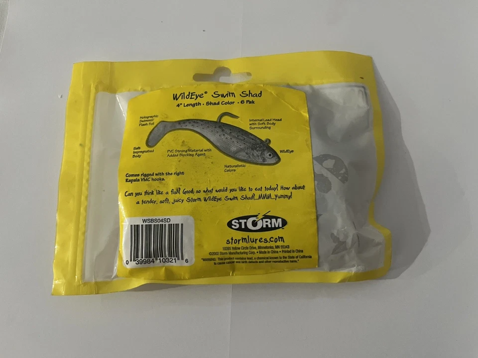 SOMBRA DE NATACIÓN STORM WILDEYE - 4" - Paquete de 6 - Color sombrío Foto 2 de 4