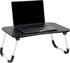 Mind Reader Lap Desk Laptop Stand, Bed Tray, Folding Legs, Couch Table, Portable