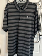 Under Armour Men  s HeatGear Golf Polo Shirt Size XXL 2XL Short Sleeve