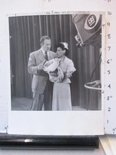 CBS TV show photo 1950s PEOPLE ARE FUNNY Art Linkletter sad nurse holding baby