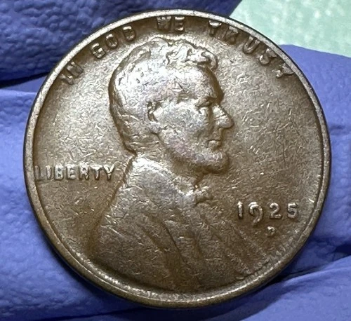 1925-D Wheat Cent Penny NICE GOLD COLOR GOOD DETAILS OVER 100 YEARS OLD F034