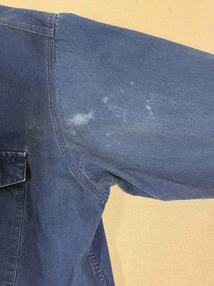 Vintage 1970 Patagonia Heavy Cotton Button Up Workwear Purple Faded Heavy L 31 - Image 3 of 4