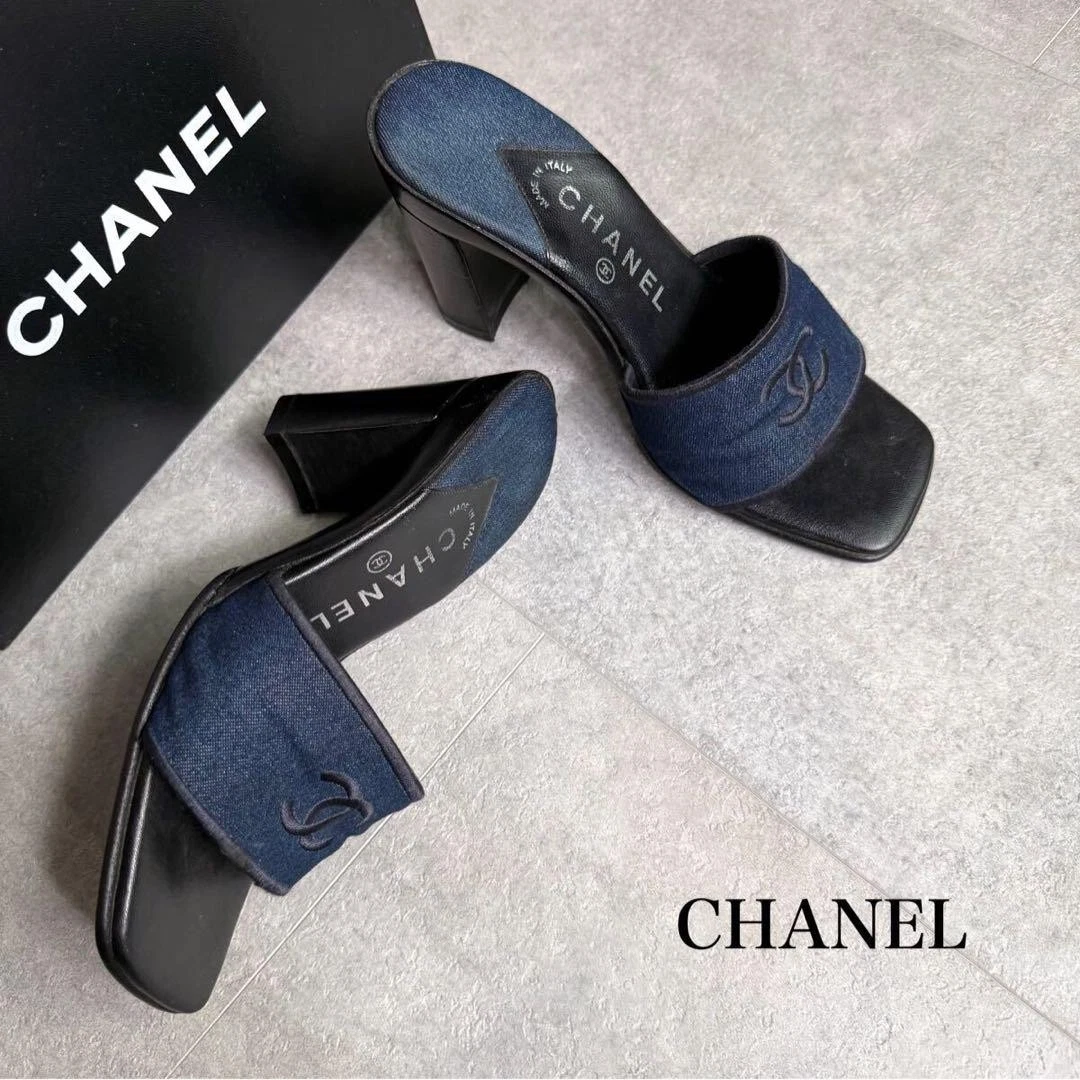 CHANEL Blue Sandals for Women for sale | eBay