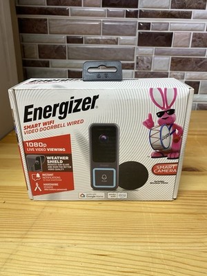 Energizer Smart Doorbell & Chime, Wired 1080p Video Doorbell Securi... Fast Ship