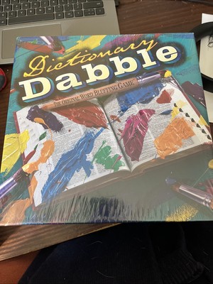Dictionary Dabble the Original Word Bluff Game Patch 1998 Brand new sealed