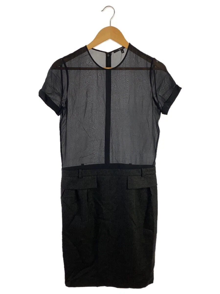 GUCCI ZK809 altro abito manica corta 38 lana nero tinta unita 268335