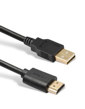 USB to HDMI Cable, USB 2.0 Male to HDMI Male Charger Cable Splitter Adapter -...