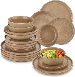 vancasso ANYA Crockery Sets for 6 People 24 Piece Plates and Bowls Set