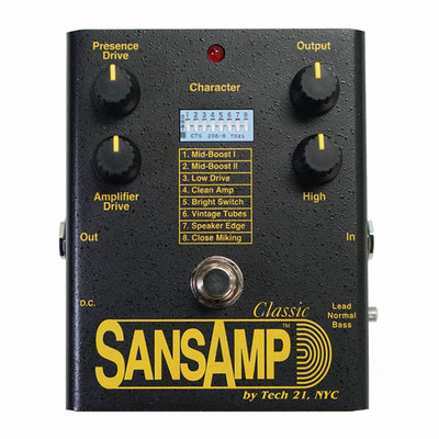 Tech 21 SansAmp 2 Classic Tube Amp Emulator Pedal - Open Box
