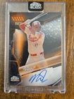 2026 Topps Chrome Black Mike Trout Orange /25 On Card Auto Los Angeles Angeles