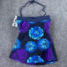 Hapari Tankini Top Women XS Blue Purple Flora...