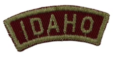 Idaho RWS Red & White State Strip CSP WHT Bdr (ZC404)