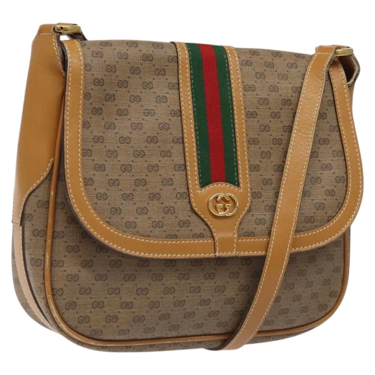 Sac à bandoulière GUCCI Micro GG Supreme Web Sherry Line PVC 001 084 0914 authentique 117103