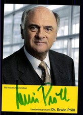 Erwin Pr�ll autograph card original signed ## BC 56185