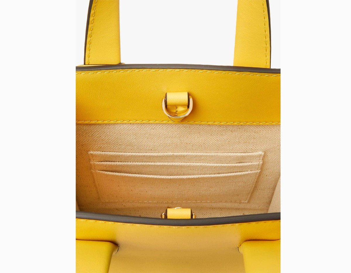 ★DE MERIEL★ Kate Mini Bag Mustard Kate Bag Kate Spade Bag Mini Manhattan Leather Crossbody Leather Tote