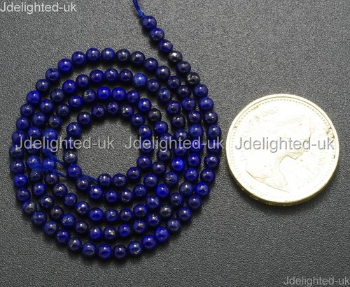 Natürliche Lapislazuli Edelstein Runde Perlen 2 mm 3 mm 4 mm 6 mm 8 mm 10 mm 12 mm 15,5 Zoll - Bild 23 von 31