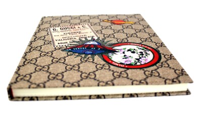 GUCCI GGパターン ノート NEW Authentic Large GUCCI Lined Paper Notebook Journal GG