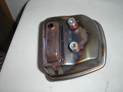 NEW GENUINE OEM STIHL BG 50 BLOWER EXHAUST MUFFLER WITH BOLTS & GASKET - Picture 4 of 4
