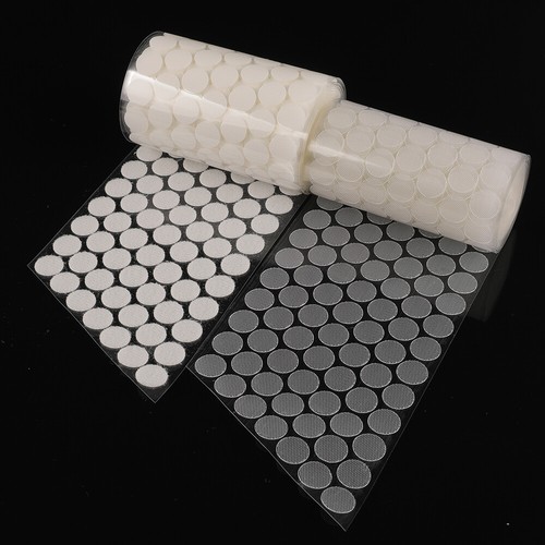 Hook & Loop Sticky Self Adhesive Dots Coins Circles Tape 8, 10, 15, 20, 25, 30mm - Picture 9 of 27