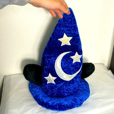 DISNEY EARS WORLD DISNEYLAND BLUE WIZARD HAT MICKEY EARS HOLLYWOOD STUDIO