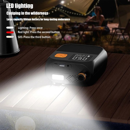 25PSI Pressure Smart SUP Air Pump Rechargeable For Stand Up Paddle Board Tent - Picture 3 of 14